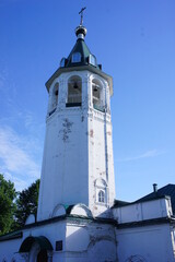 Bell tower at the Church of the Miracle of the Archangel Michael in Honeh in Gorodets