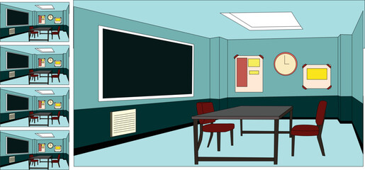 School room, lecture room