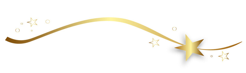 Gold Band Stern Sterne Banner Welle Wellen
