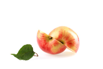 cut red apple