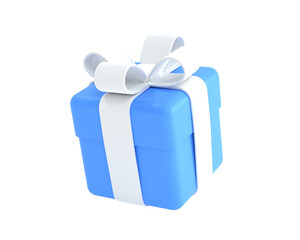 Gift box icon isolated 3d render illustration