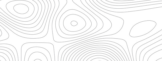 Fototapeta na wymiar black and white wavy abstract topographic map contour, lines Pattern background. Topographic map and landscape terrain texture grid. Wavy banner and color geometric form. Vector illustration.