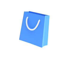 Shopping bag icon isolated 3d render illustration