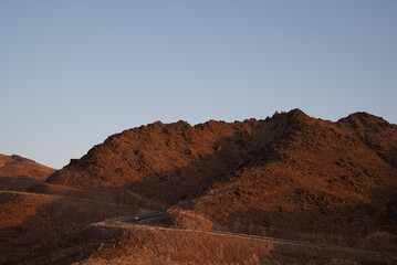 dawning light over the mountains 