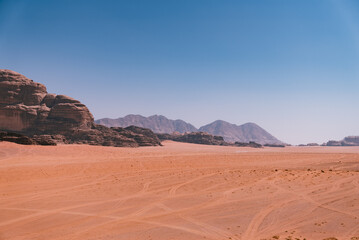 Fototapeta na wymiar wadi rum desert, jordan