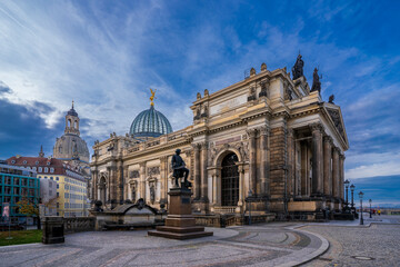 Historical Lipsius building view in Dresden