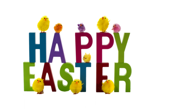 happy easter isolated on white - Powered by Adobe