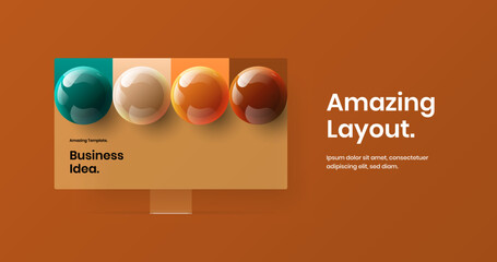 Original landing page design vector concept. Clean desktop mockup banner illustration.