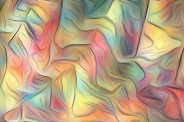 Obraz premium Abstract oil painting. Colorful smudged background
