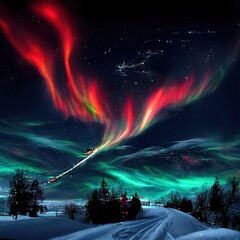 aurora borealis in lapland 