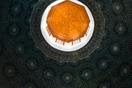 Karatay Madrasa in Konya. This wonderful madrassa is the incorporation of a well-advanced decoration scheme from mosaics of glazed tiles with Sufi mysticism and sym