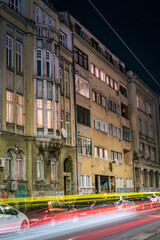 Fototapeta na wymiar November night in Sarajevo