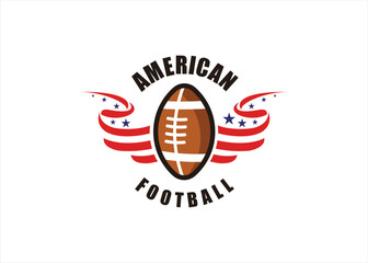 American Football logo design template
