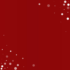 Silver Snowfall Vector Burgundy Background.