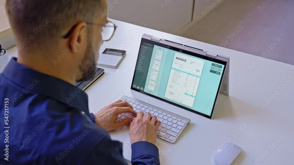 Poster electronic invoice statement software