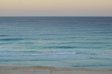 Morning beach and sea