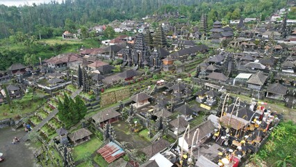 Fototapeta na wymiar Bali, Indonesia - November 14, 2022: The Besakih Great Temple