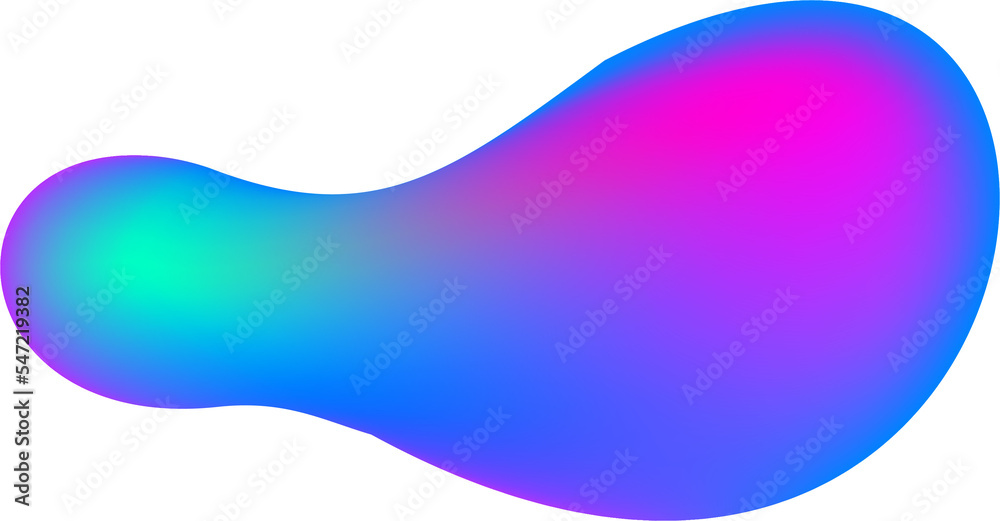 Poster gradient blob shape. abstract organic random form. liquid fluid background. amoeba bubble and splash