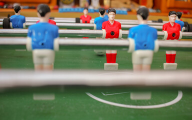 playing another match on the table
