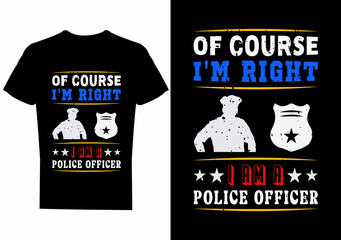 Police t-shirt design