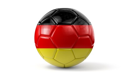 Fototapeta premium Soccer ball with national flag of Germany - 3D illustration