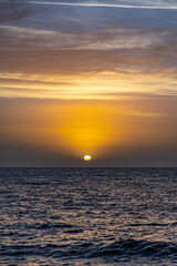 Fototapeta premium Sunrise over the ocean St Simons Island Ga 