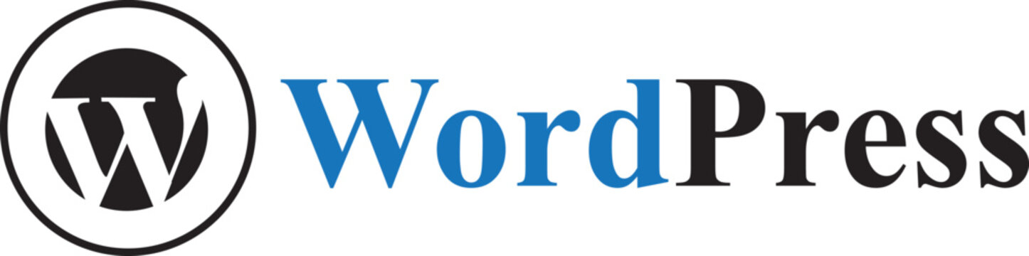 Wordpress social logo on white background