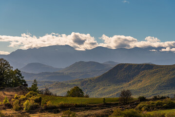Molise, Italy.  Spectacular autumn panorama.