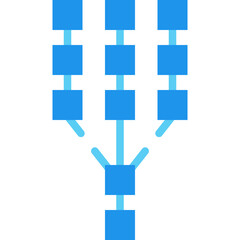 Obraz premium fork flat icon