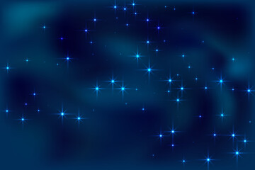 Night shining sky star dust vector background. Many celestial stellar particles.