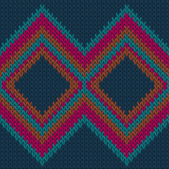 Woven rhombus argyle knit texture geometric