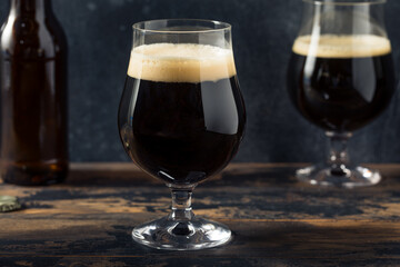 Boozy Cold Craft Porter Stout Beer