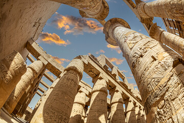 Karnak Temple complex, Luxor, Egypt - obrazy, fototapety, plakaty