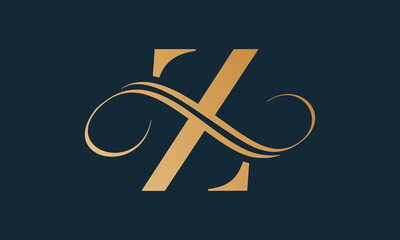 Luxury letter z logo template in gold color. Modern trendy initial luxury z letter logo design. Royal premium letter z logo design vector template. - obrazy, fototapety, plakaty