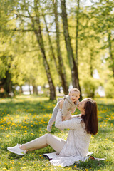 Fototapeta premium Family Enjoying Walk In Park