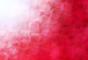 Naklejka premium Light Red vector polygon abstract backdrop.
