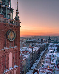 Fototapeta premium Gdansk evening town city