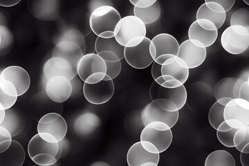 vertical shot of Black and white themed holiday lights seamless textile pattern 3d illustrated