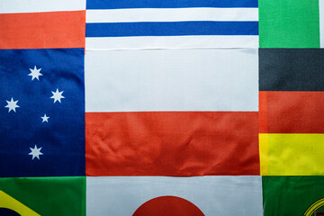 Poland flag of the participating countries in the international championship tournament