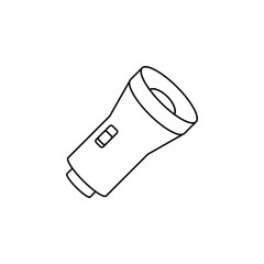 Flashlight icon, simple vector icon. Vector illustration on white background