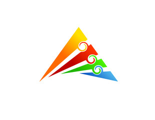 financial logo,delta financial logo,triangle financial logo