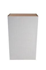 cardboard rectangular packaging box isolated on white background