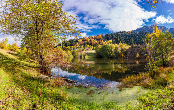 Asagi Koyunlu Balik Golu view in Savsat Town of Turkey