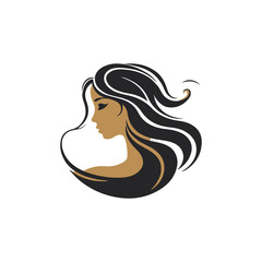 wavy hair logo , beauty salon logo, hair dresser logo , cosmetic logo
