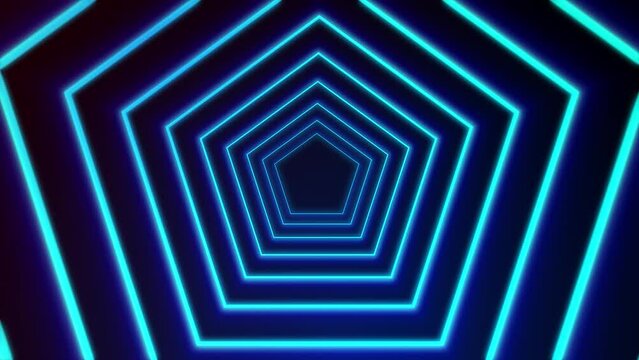 Neon geometric patterned background