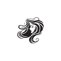 wavy hair logo , beauty salon logo, hair dresser logo , cosmetic logo