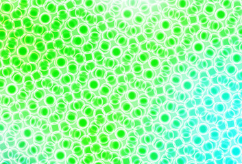 Light Green vector template with circles.