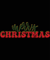 Merry Christmas Typography Design