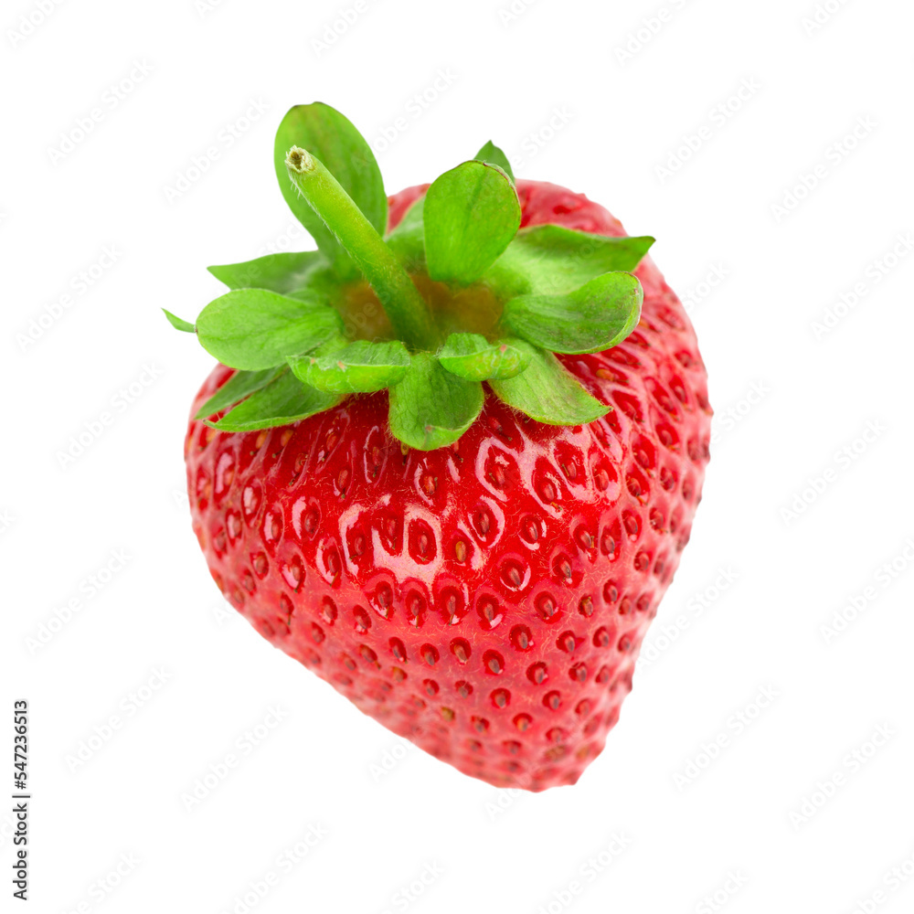 Wall mural Strawberry fruit isolated on transparent background. PNG format	
