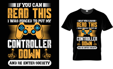 video games vector, typography T-shirt design. motivational and inscription quotes.
perfect for print items and bags, posters, and cards. isolated on black background.